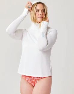 Carve Designs Rashguards & Sun Protection^Alani Sunshirt: Cloud