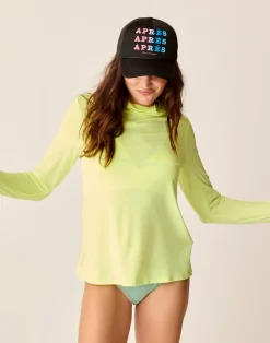 Carve Designs Rashguards & Sun Protection^Alani Sunshirt: Limeade