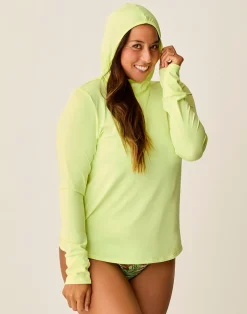 Carve Designs Rashguards & Sun Protection^Alani Sunshirt: Limeade
