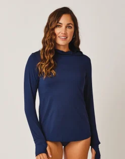 Carve Designs Rashguards & Sun Protection^Alani Sunshirt: Navy