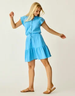 Carve Designs Dresses | Dresses^Alex Gauze Dress: Lagoon