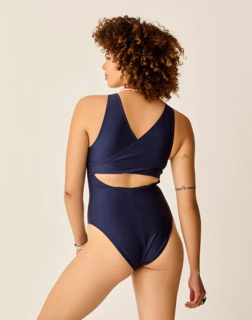 Carve Designs One Pieces^Arden Compression One Piece: Navy