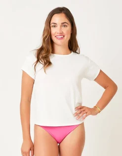Carve Designs Rashguards & Sun Protection^Bailey Sunshirt: Cloud