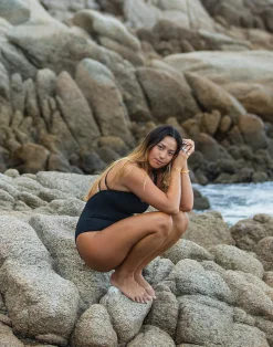 Carve Designs One Pieces^Beacon One Piece: Black