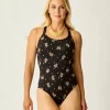 Carve Designs One Pieces^Beacon One Piece: Black Floret