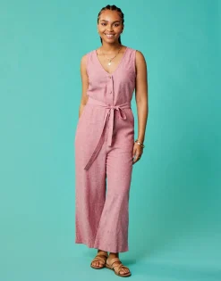 Carve Designs Jumpsuits & Overalls^Bonfire Jumpsuit: Lt. Red Chambray