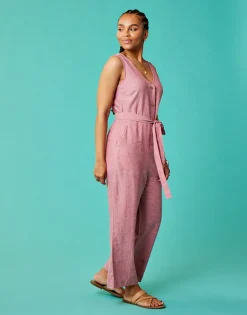 Carve Designs Jumpsuits & Overalls^Bonfire Jumpsuit: Lt. Red Chambray