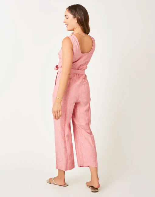 Carve Designs Jumpsuits & Overalls^Bonfire Jumpsuit: Lt. Red Chambray