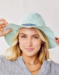 Carve Designs Accessories^Capistrano Crushable Hat: Sea Glass