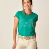 Carve Designs Short Sleeve^Cassidy Graphic Tee: Jade Mountain