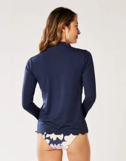 Carve Designs Rashguards & Sun Protection^Clearwater Sunshirt: Navy