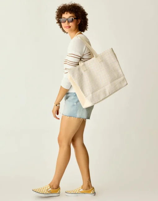 Carve Designs Accessories^Cotton Tote: Check