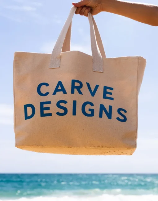 Carve Designs Accessories^Cotton Tote: Logo
