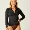 Carve Designs Rashguards & Sun Protection^Cruz Rashguard: Black w. Black
