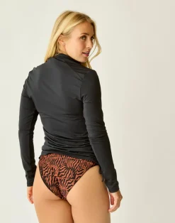 Carve Designs Rashguards & Sun Protection^Cruz Rashguard: Black w. Black