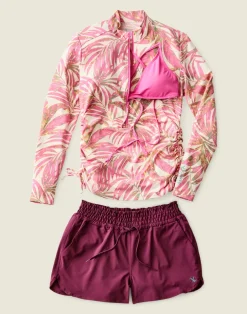 Carve Designs Rashguards & Sun Protection^Cruz Rashguard: Pink Oasis