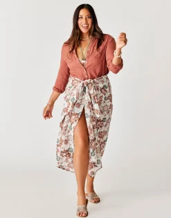 Carve Designs Accessories^Dylan Gauze Sarong: Cloud Taj