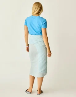 Carve Designs Accessories^Dylan Gauze Sarong: Lagoon Stripe