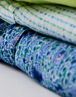 Carve Designs Accessories^Dylan Gauze Sarong: Lagoon Stripe