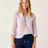 Carve Designs Long Sleeve^Dylan Textured Shirt: Dawn