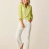 Carve Designs Long Sleeve^Dylan Textured Shirt: Limeade