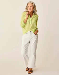 Carve Designs Long Sleeve^Dylan Textured Shirt: Limeade