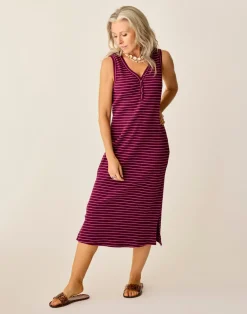 Carve Designs Dresses | Dresses^Elodie Rib Dress: Nirvana Stripe
