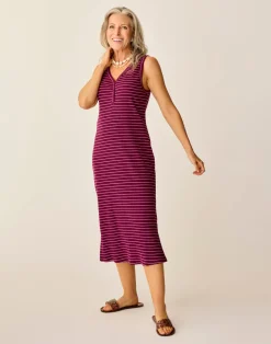 Carve Designs Dresses | Dresses^Elodie Rib Dress: Nirvana Stripe