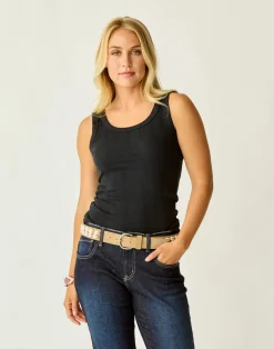 Carve Designs Tanks^Ever Tank: Black Rib