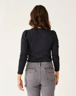 Carve Designs Long Sleeve^Ever Top: Black