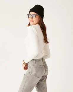 Carve Designs Long Sleeve^Ever Top: Cloud