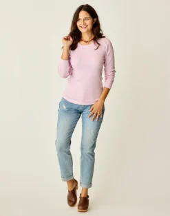 Carve Designs Long Sleeve^Ever Top: Soft Lilac