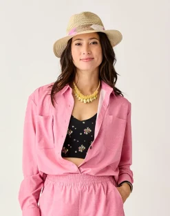 Carve Designs Accessories^Farrah Packable Hat: Light Khaki