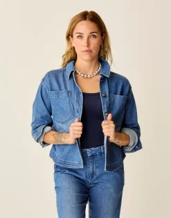 Carve Designs Sweaters & Jackets | Denim^Flora Denim Shacket: Magnolia