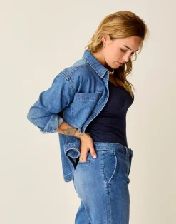 Carve Designs Sweaters & Jackets | Denim^Flora Denim Shacket: Magnolia