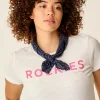 Carve Designs Accessories^Gauze Bandana: Navy Disco