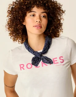 Carve Designs Accessories^Gauze Bandana: Navy Disco