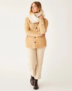 Carve Designs Sweaters & Jackets^Hudson Stretch Cord Shacket: Camel
