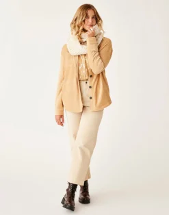 Carve Designs Sweaters & Jackets^Hudson Stretch Cord Shacket: Camel