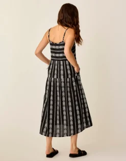 Carve Designs Dresses | Dresses^Jacey Textured Dress: Black Embroidered