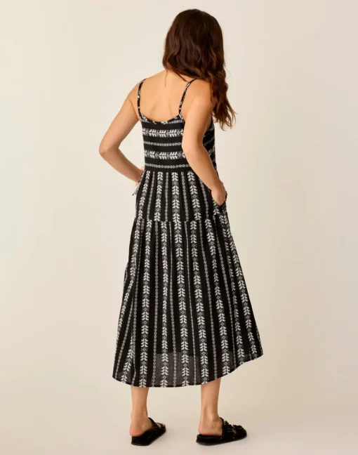 Carve Designs Dresses | Dresses^Jacey Textured Dress: Black Embroidered