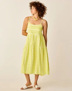 Carve Designs Dresses | Dresses^Jacey Textured Dress: Limeade Embroidered