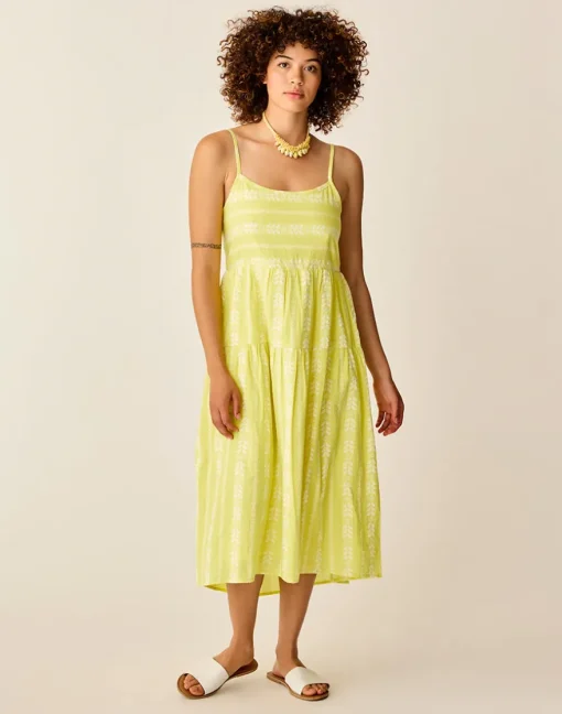 Carve Designs Dresses | Dresses^Jacey Textured Dress: Limeade Embroidered