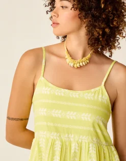 Carve Designs Dresses | Dresses^Jacey Textured Dress: Limeade Embroidered