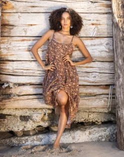 Carve Designs Dresses | Dresses^Jacey Textured Dress: Rum Floral