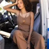 Carve Designs Jumpsuits & Overalls^Knox Gauze Jumpsuit: Rum