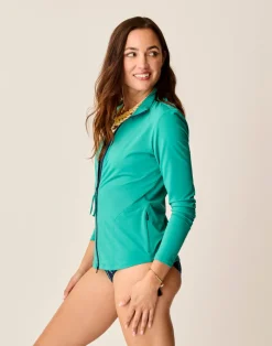 Carve Designs Rashguards & Sun Protection^Lake Sunshirt: Jade