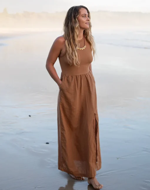 Carve Designs Dresses | Dresses^Lark Linen Dress: Rum Chambray