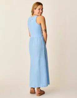 Carve Designs Dresses | Dresses^Lark Linen Dress: Sky Blue Chambray