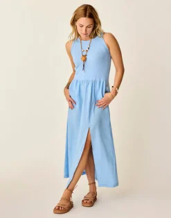 Carve Designs Dresses | Dresses^Lark Linen Dress: Sky Blue Chambray